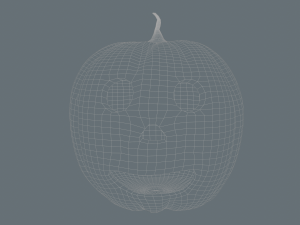 halloween pumpkin 3d set of 5 units low-poly 3D मॉडल