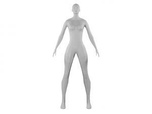 basemash girl low-poly 3D Model