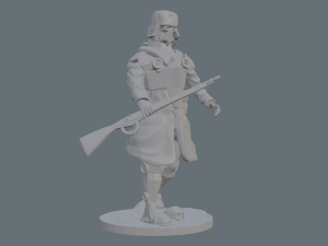 ussr red army infantry 3d print v2 3D Print Model