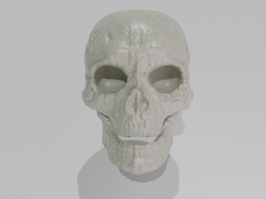 skull low-poly pbr 3D-Modell