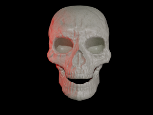 skull low-poly pbr 3D 模型