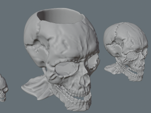skull figurine keychain stand 3d print 3D प्रिंट मॉडल