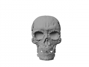 skull figurine keychain stand 3d print 3D प्रिंट मॉडल