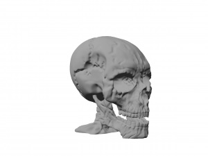 skull figurine keychain stand 3d print 3D प्रिंट मॉडल