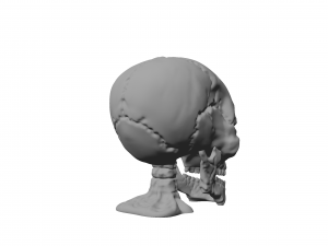skull figurine keychain stand 3d print 3D प्रिंट मॉडल