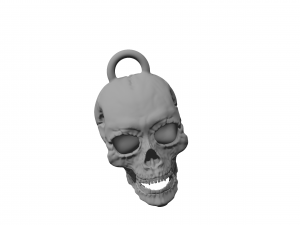 skull figurine keychain stand 3d print 3D प्रिंट मॉडल