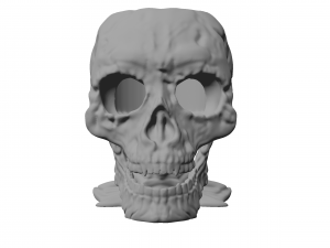 skull figurine keychain stand 3d print 3D प्रिंट मॉडल