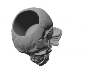 skull figurine keychain stand 3d print 3D प्रिंट मॉडल
