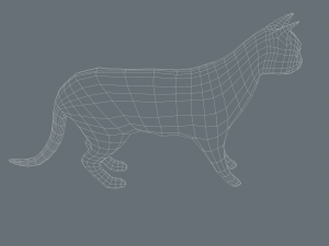 cat 3d low-poly model rigged 3D Model
