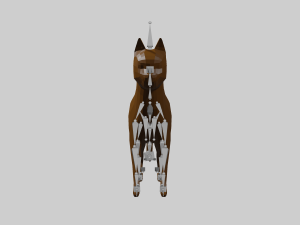cat 3d low-poly model rigged 3D Model