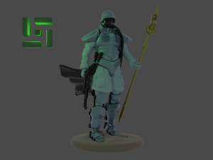 assault standard-bearer of the 9th reich 3d print 3D Print Model