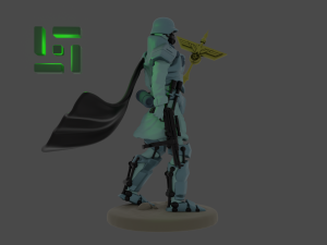 assault standard-bearer of the 9th reich 3d print 3D प्रिंट मॉडल