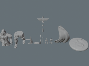 assault standard-bearer of the 9th reich 3d print 3D प्रिंट मॉडल