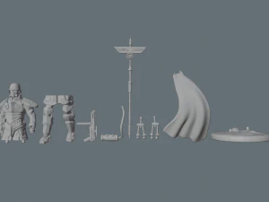 assault standard-bearer of the 9th reich 3d print 3D Print Model