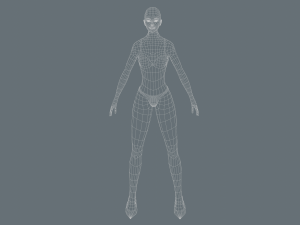 man and girl low-poly 3D 模型