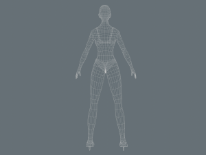 man and girl low-poly 3D 模型