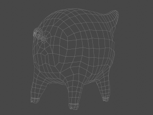 piglet wilson low-poly 3Dモデル