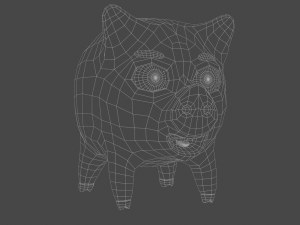 piglet wilson low-poly 3Dモデル