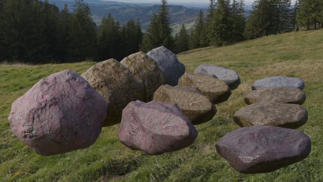 stone realistic Modelo 3D .c4d .max .obj .3ds .fbx .stl .blend 