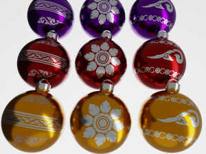 christmas balls 3D मॉडल