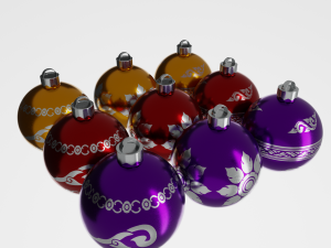 christmas balls 3D-Modell