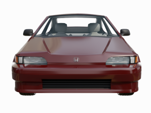 honda civic crx si 1986 Modello 3D