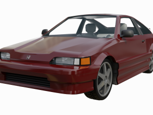 honda civic crx si 1986 Modello 3D