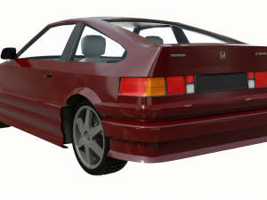 honda civic crx si 1986 Modello 3D