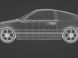 honda civic crx si 1986 Modello 3D