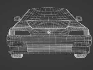 honda civic crx si 1986 Modello 3D