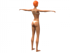 stylized female girl 3D मॉडल