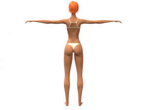 stylized female girl 3D मॉडल
