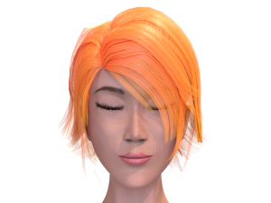 stylized female girl 3D मॉडल