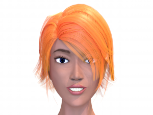 stylized female girl 3D मॉडल