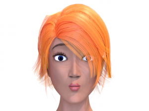stylized female girl 3D मॉडल
