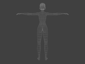 stylized female girl 3D मॉडल