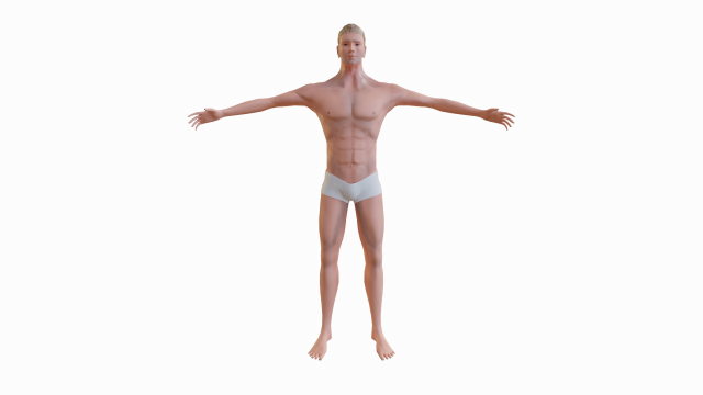 Base Man Model 3D .c4d .max .obj .3ds .fbx .stl .blend 