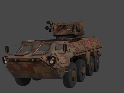 BTR 4 APC 4 UKR Modelo 3D