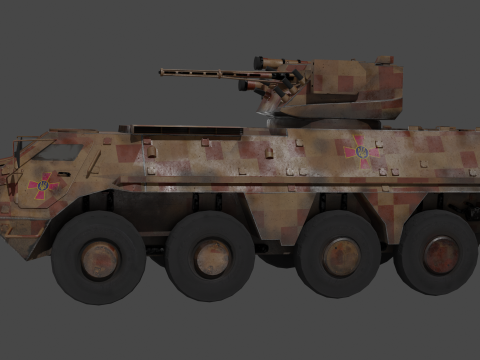 BTR 4 APC 4 UKR Modelo 3D