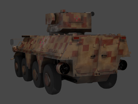 BTR 4 APC 4 UKR Modelo 3D