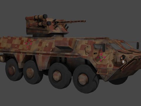 BTR 4 APC 4 UKR Modelo 3D