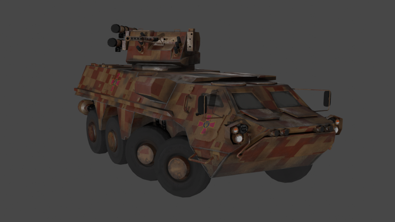 BTR 4 APC 4 UKR Modelo 3D .c4d .max .obj .3ds .fbx .stl .blend
