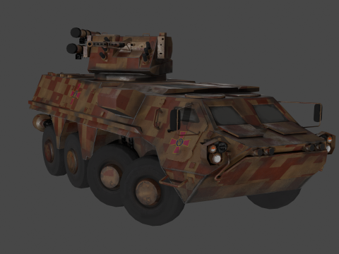 BTR 4 APC 4 UKR 3D Модель