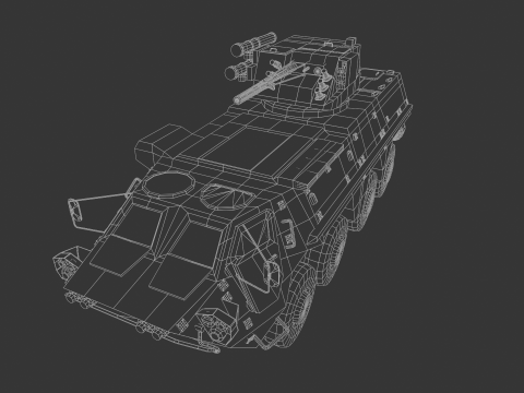 BTR 4 APC 4 UKR Modelo 3D