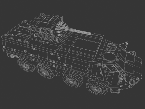BTR 4 APC 4 UKR Modelo 3D