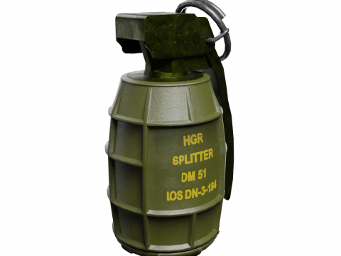 Grenade DM 51 3D Model