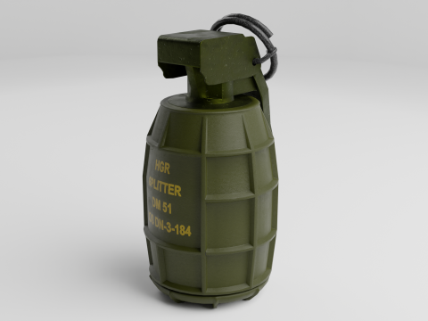 Grenade DM 51 3D 模型