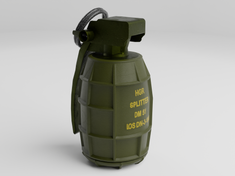 Grenade DM 51 3D 模型