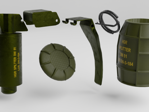 Grenade DM 51 3D 模型
