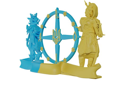 Hours coat of arms 3D print model 3D Druckmodell